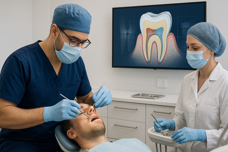 Preventive restoration dentist Marina del Rey performing minimally invasive procedure with digital tooth imaging for early detection and comfort